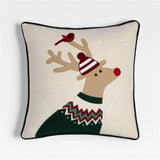 Fair Isle Reindeer 20" Ivory Multi Throw.