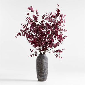 Faux Large Dark Red Eucalyptus Branch 72".