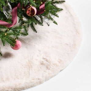 Faux Fur Christmas Tree Skirt