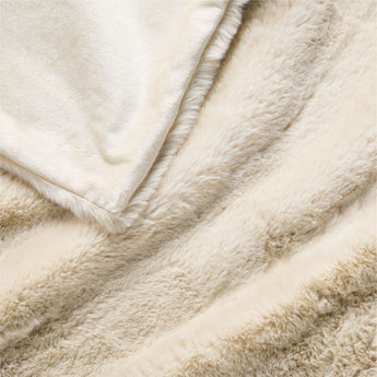 Faux Fur Throw Travertine.