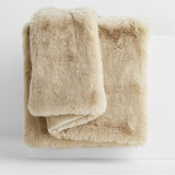 70x55 Faux Fur Throw Ginger Beig.