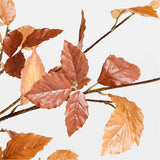 Faux Small Golden Leaf Branch.