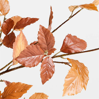 Faux Small Golden Leaf Branch.