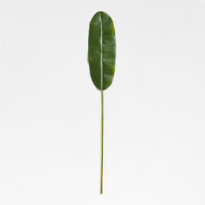 Tallo de hoja de plátano verde artificial