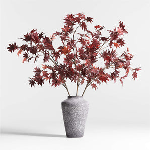 Faux Red Japanese Maple Stem 60".