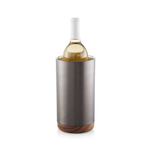 Fenton Graphite and Wood Wine Cooler.