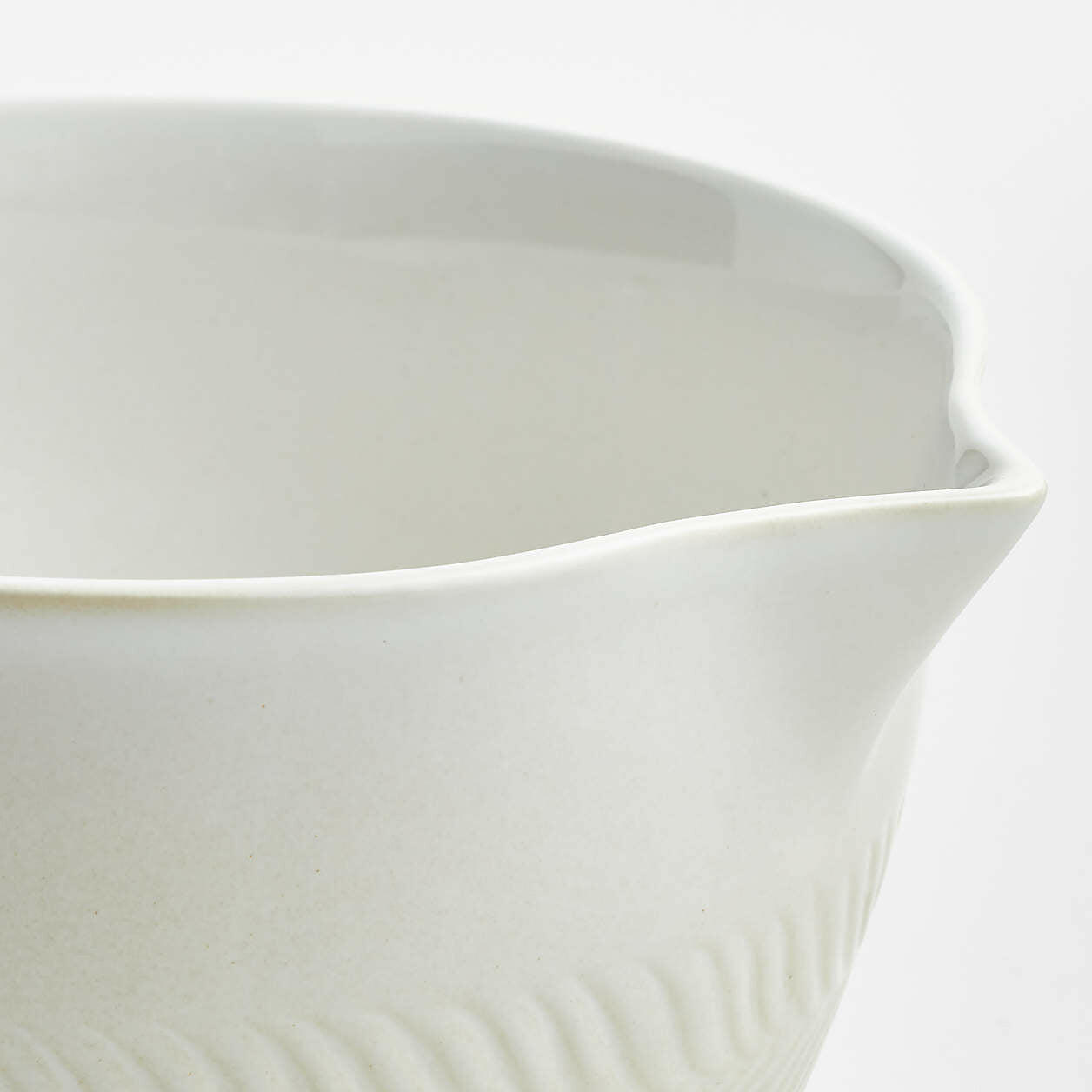 Fern White Ceramic Spoon Rest