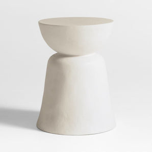 Fernando White Recycled Accent Table.