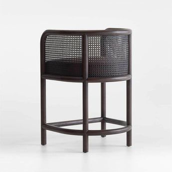 Fields Charcoal Cane Counter Stool by Leanne Ford.