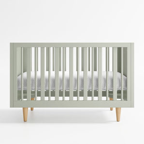 Finn Sage Green Wood Convertible Baby Cr.