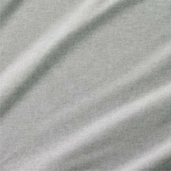 Cozysoft Organic Flannel Grey King Pillowcases, Set of 2.