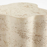 Fleur Tall Faux Travertine Resin Drink Table.