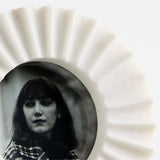 "Fluted White Marble Frame 3""".