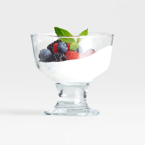 Footed Dessert Dish clear