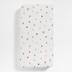 Baby Supersoft Forest Animals Organic Cotton Crib Fitted Sheet