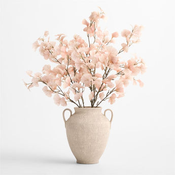 "Bleached Ginkgo Leaf Spray 50""".