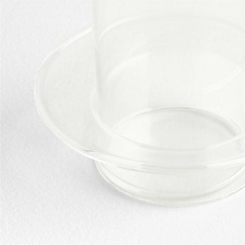 Gara Clear Glass Hurricane Candle Holder 7".