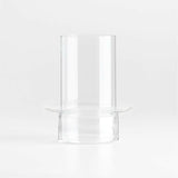 Gara Clear Glass Hurricane Candle Holder 7".
