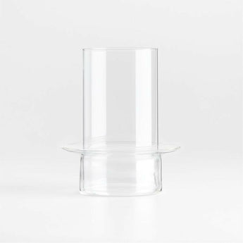 Gara Clear Glass Hurricane Candle Holder 7".