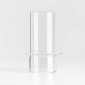 Gara Clear Glass Hurricane Candle Holder 9".