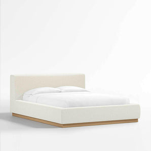 Gather Ivory Upholstered Queen Bed