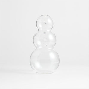 10" Glass Decorative Snowman