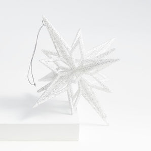 Radiant Glitter Star Christmas Tree Ornament