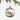 Glitter Sprig and Pinecone Ball Christmas Ornament
