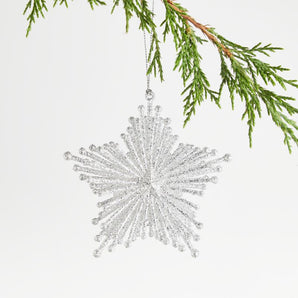 Glitter Starburst Christmas Tree Ornament