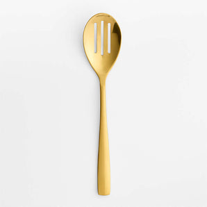 Gold Slotted Serving Spoon
