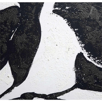 Good Day Framed Black and White Floral Wall Art Print 41.5"x61.5".