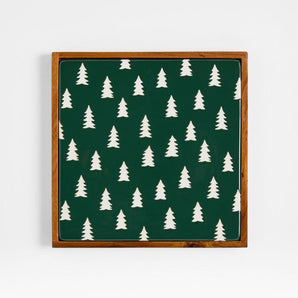 Ceramic Graphic Trees Trivet