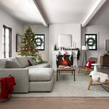 Lounge Deep 2-Piece Sectional Sofa with Chaise Lounge.