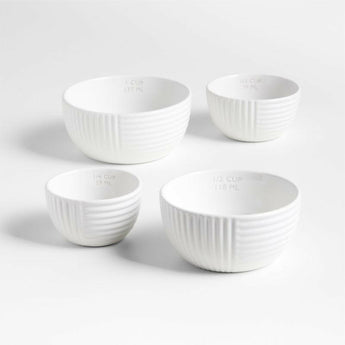 Hanno White Ceramic Measuring Cups.