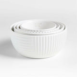 Hanno White Ceramic Measuring Cups.