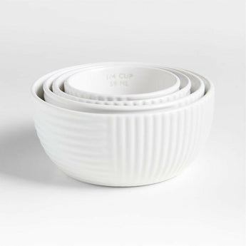 Hanno White Ceramic Measuring Cups.