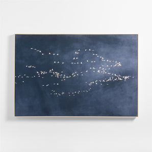 Heading South Blue Canvas Wall Art Print