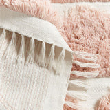 Hi/Low Scallop Pink Rug 8X10.