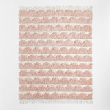 Hi/Low Scallop Pink Rug 8X10.