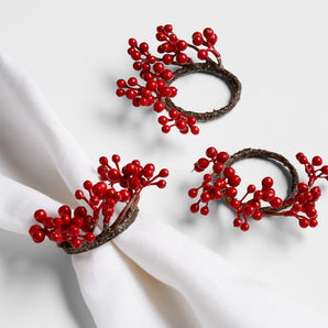 Holiday Berries Napkin Ring