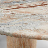 Homage Marble and White Oak Wood 44" Rou.