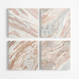 Homage Marble and White Oak 20" Side Tab.