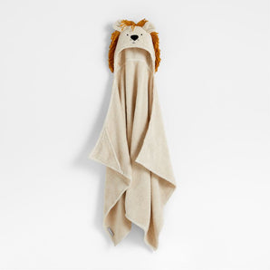 Kids Lion Cotton Hooded Towel