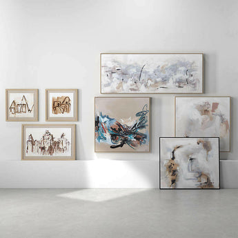 The Journey Is My Home Framed Wall Art Print 43.5"x37.5" by Huda Hashim.