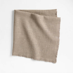 Hudson Clay Taupe Dinner Napkin.