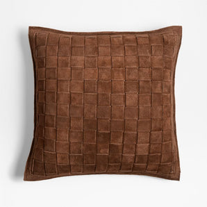 Hyde Woven Suede Throw Pillow