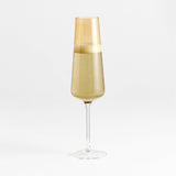 Ingrid Amber Cleared Champagne Glass.