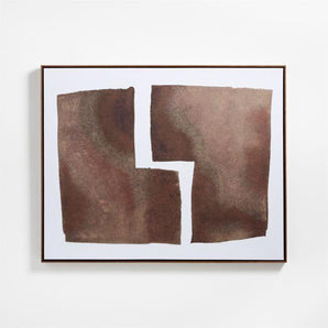 Ink Shade Study IV" Framed Wall Art Print 41.5"x51.5" by Dawn Sweitzer.