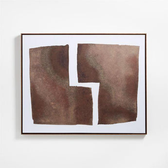 Ink Shade Study IV" Framed Wall Art Print 41.5"x51.5" by Dawn Sweitzer.