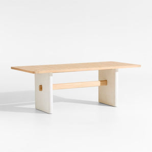 Ipanema Teak Wood and Resin Outdoor Dining Table